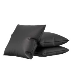 Nauga Soft Black Satin 54" Vinyl Fabric -Home-Fabric Nauga Soft Vinyl Black Satin 54 902