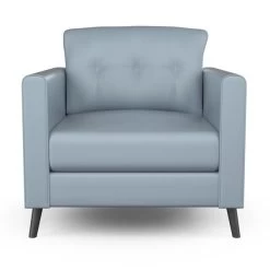 Nauga Soft Blue Fog 54" Vinyl Fabric -Home-Fabric Nauga Soft Vinyl Blue Fog 54 901