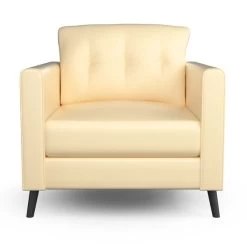 Nauga Soft Cream 54" Vinyl Fabric -Home-Fabric Nauga Soft Vinyl Cream 54 901