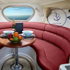 Nauga Soft Tapestry Red 54" Vinyl Fabric -Home-Fabric Nauga Soft Vinyl Tapestry Red 54 76