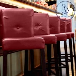 Nauga Soft Tapestry Red 54" Vinyl Fabric -Home-Fabric Nauga Soft Vinyl Tapestry Red 54 89