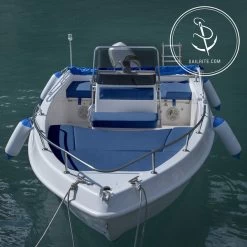 Naugahyde® All American Royal Blue 54" Vinyl Fabric -Home-Fabric Naugahyde All American Royal Blue Vinyl AM37 54 85